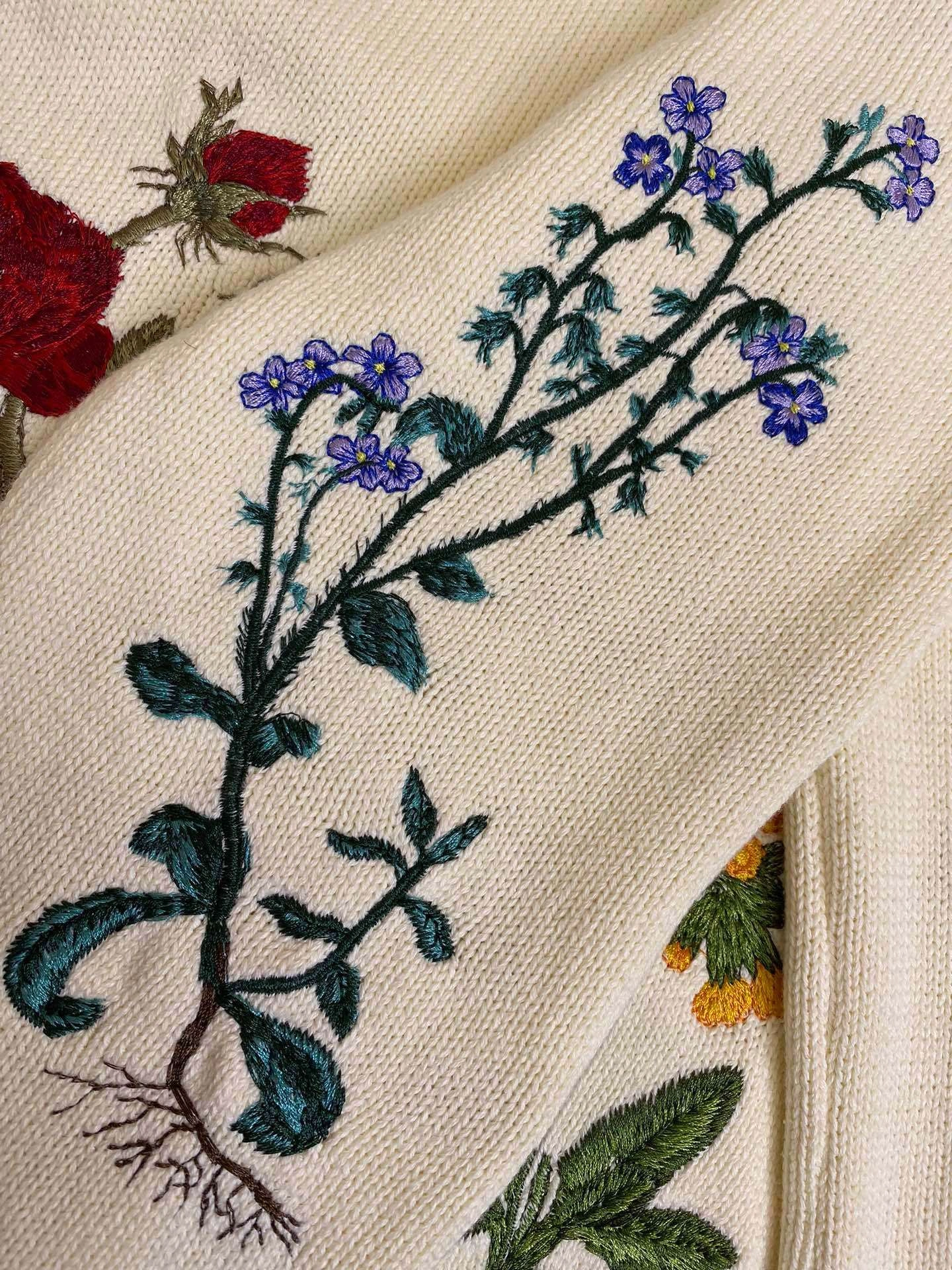 wg.luxury- 4ior embroidery wool item:D-F000K2628